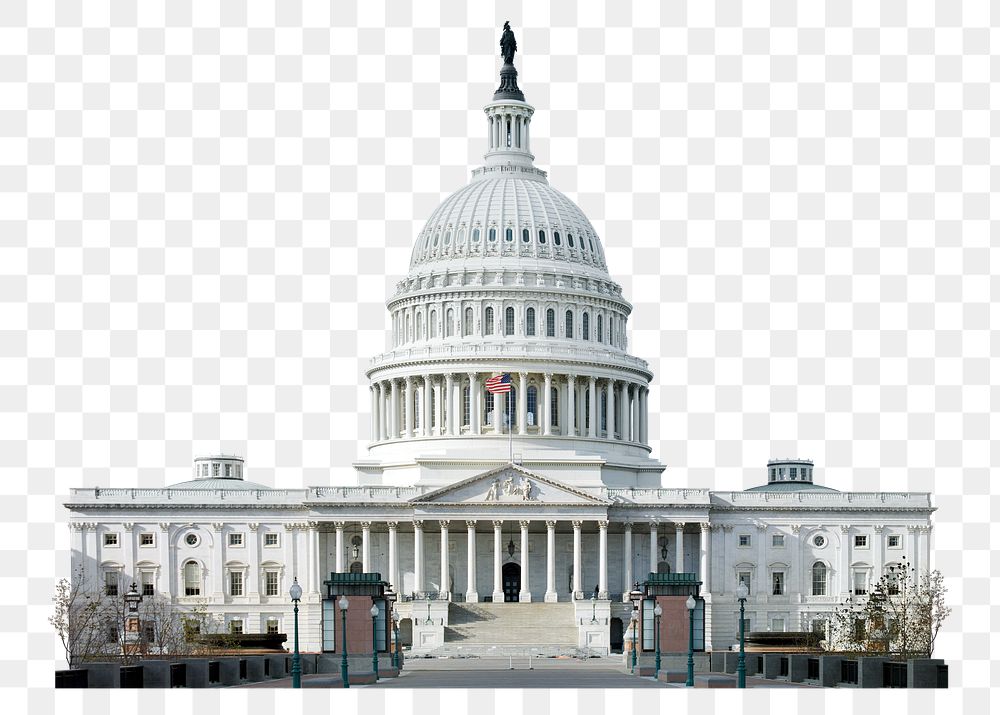 Png Capitol Hill in USA, transparent background