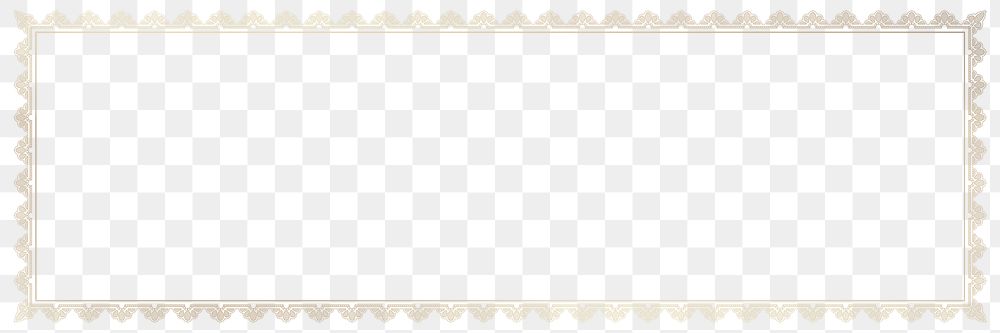 PNG Ornamental gold frame, transparent background