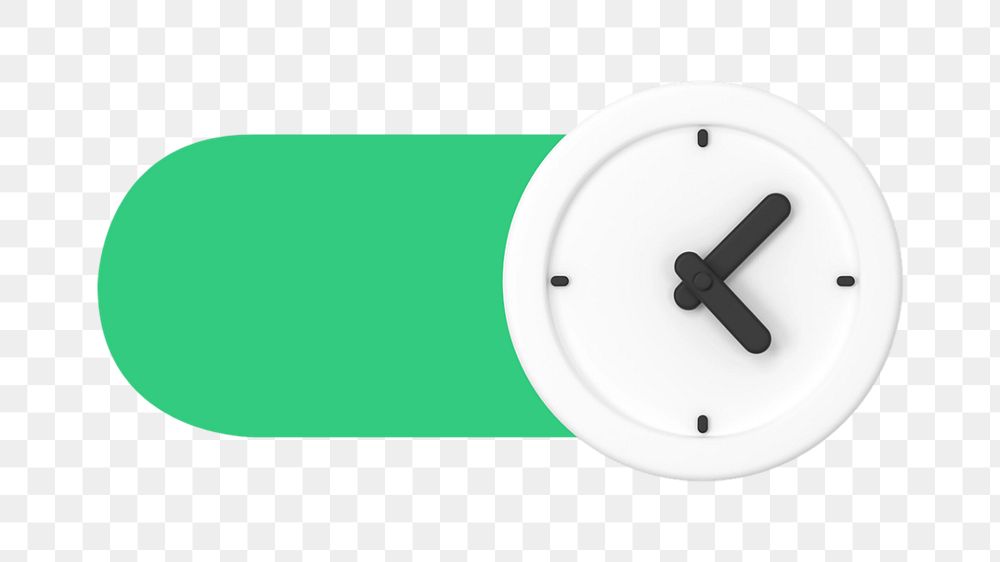 PNG Clock slide icon, transparent background