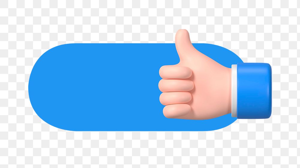 PNG Thumbs up slide icon, transparent background