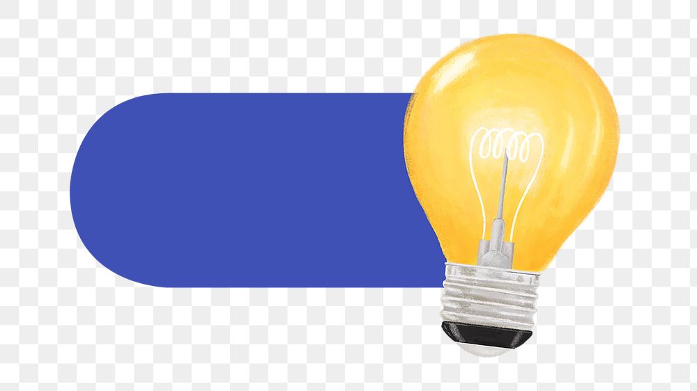 PNG Light bulb slide icon, transparent background
