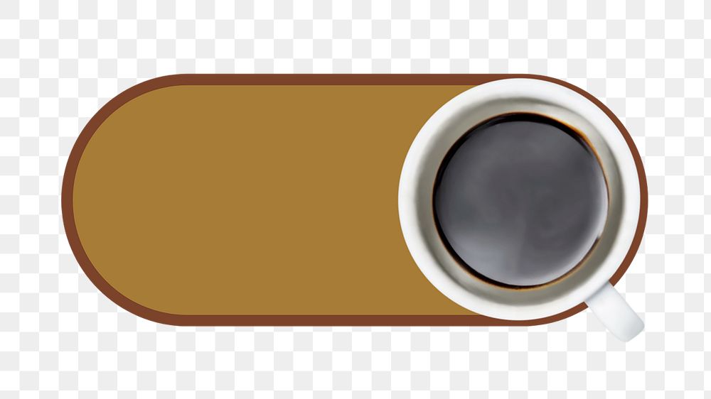 PNG Black coffee slide icon, transparent background