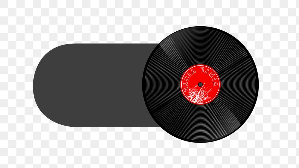 PNG Music vinyl slide icon, transparent background