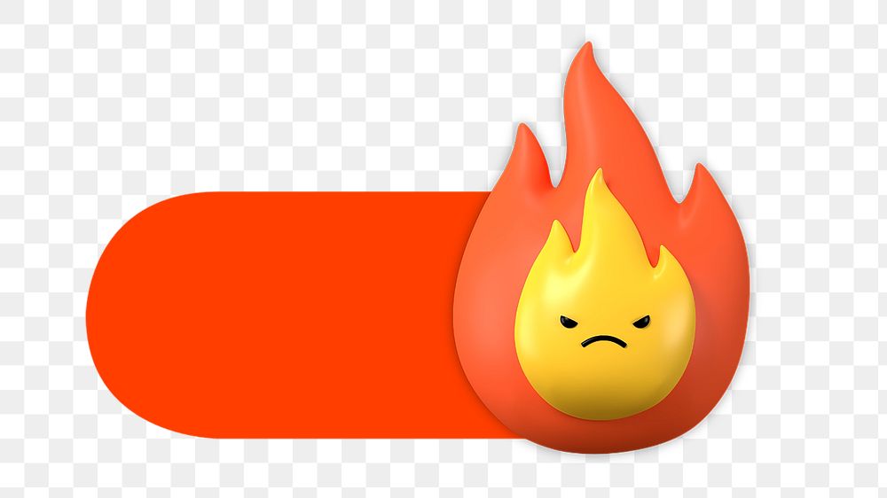 PNG Flame slide icon, transparent background