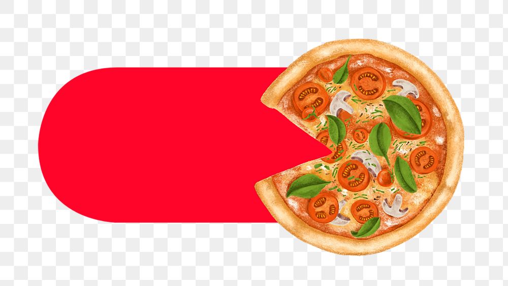 PNG Pizza slide icon, transparent background