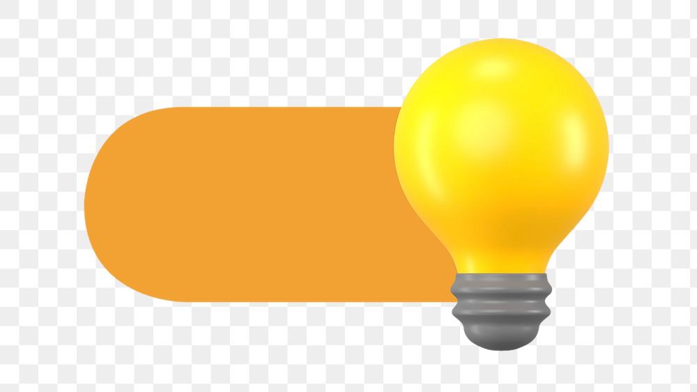 PNG Light bulb slide icon, transparent background