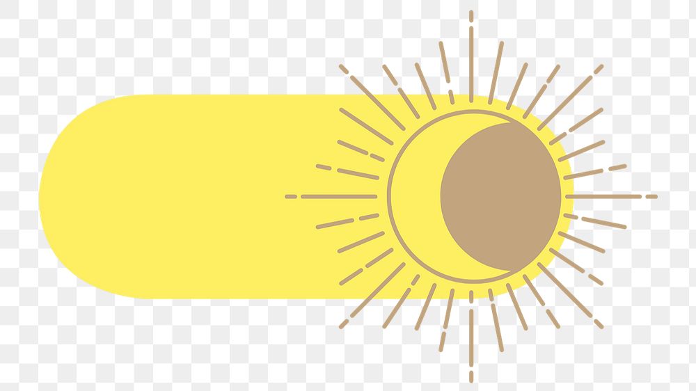 PNG Sun and moon slide icon, transparent background