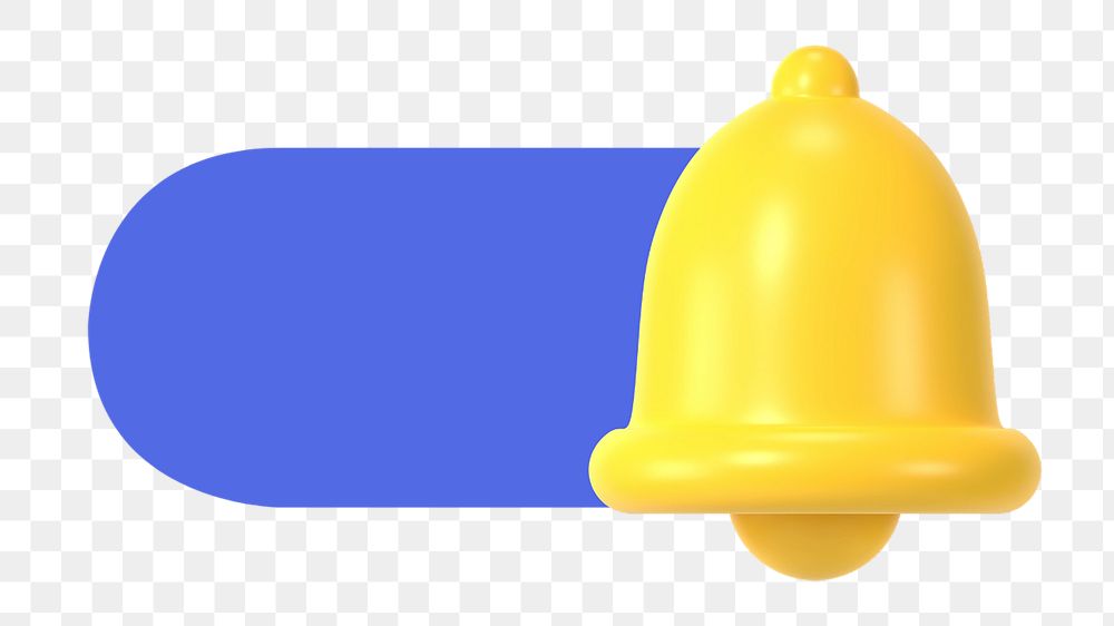 PNG Notification bell slide icon, transparent background