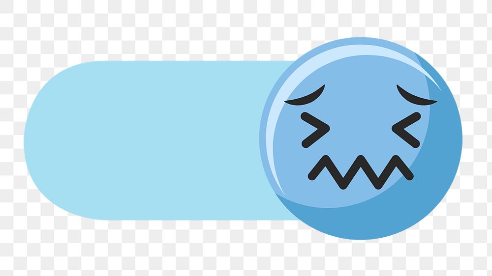PNG Cold emoticon slide icon, transparent background