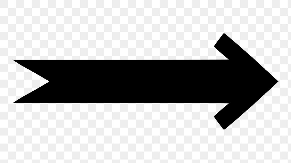 PNG Black arrow, clipart, transparent background