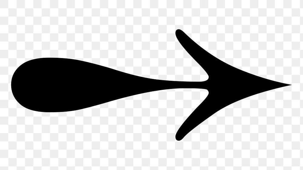 PNG Black arrow, clipart, transparent background