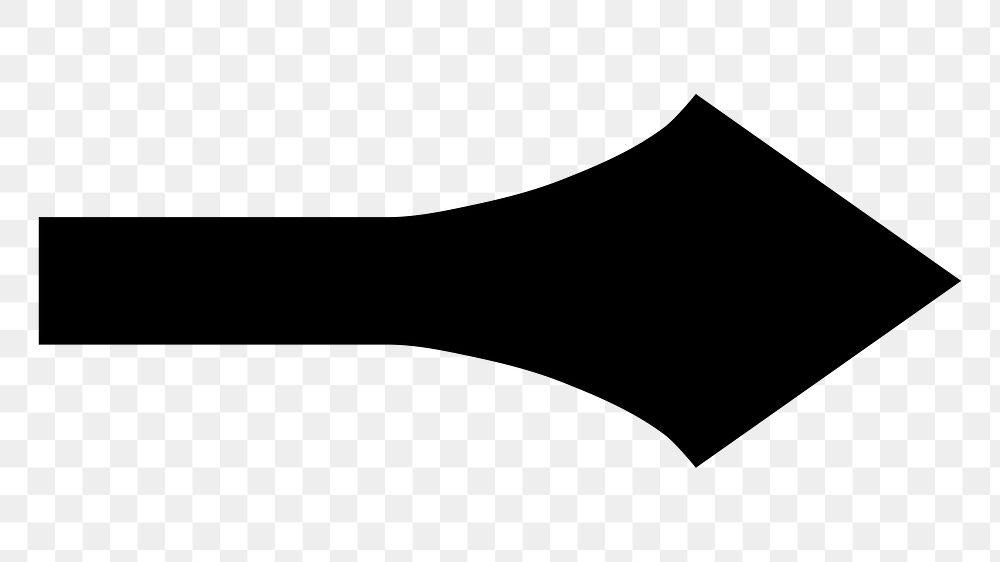 PNG Black arrow, design element, transparent background