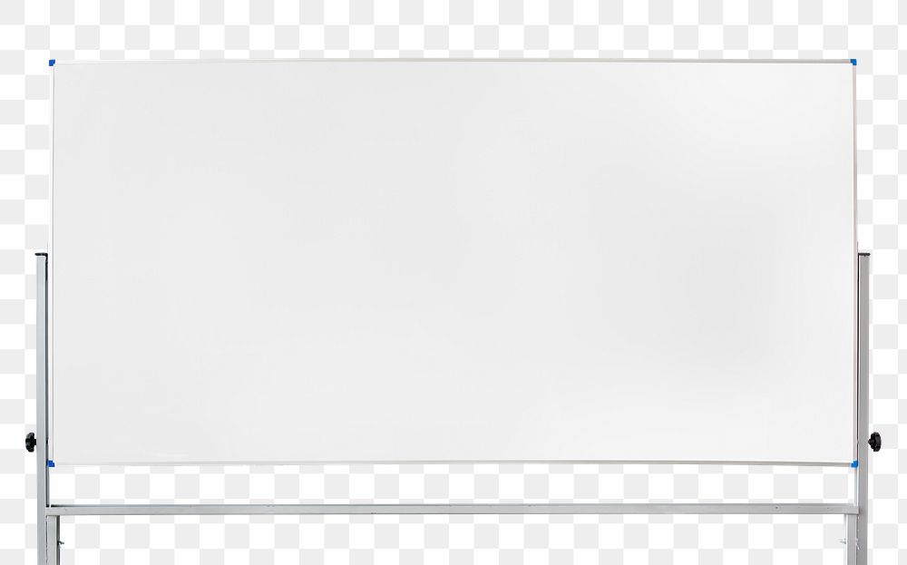 White board png, transparent background