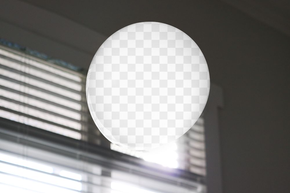 Floating balloon png mockup, transparent design