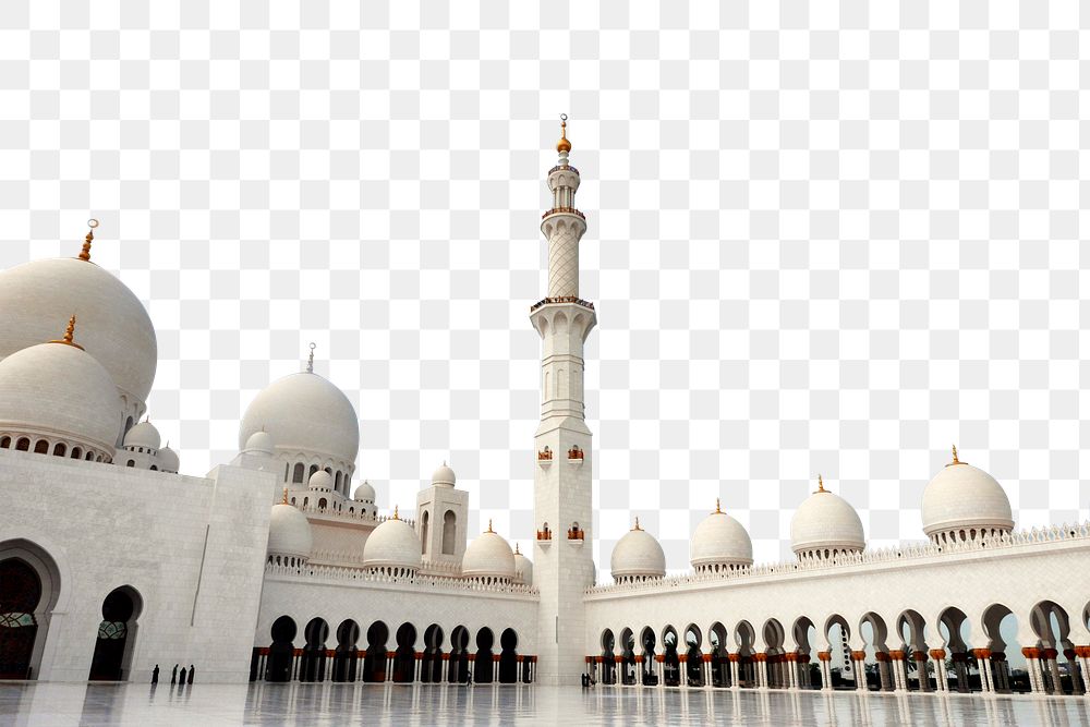 Png Sheikh Zayed mosque UAE, transparent background