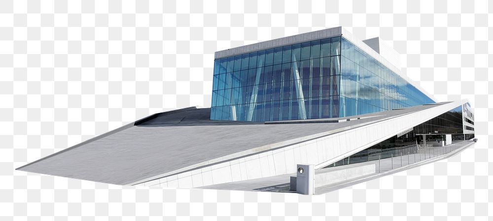 Png Oslo Opera House in Norway, transparent background
