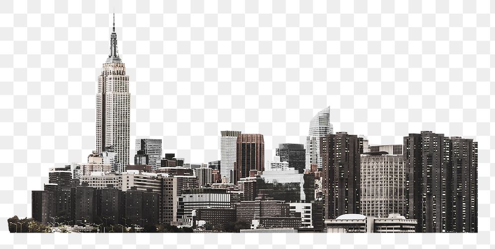 Png New York  cityscape, transparent background