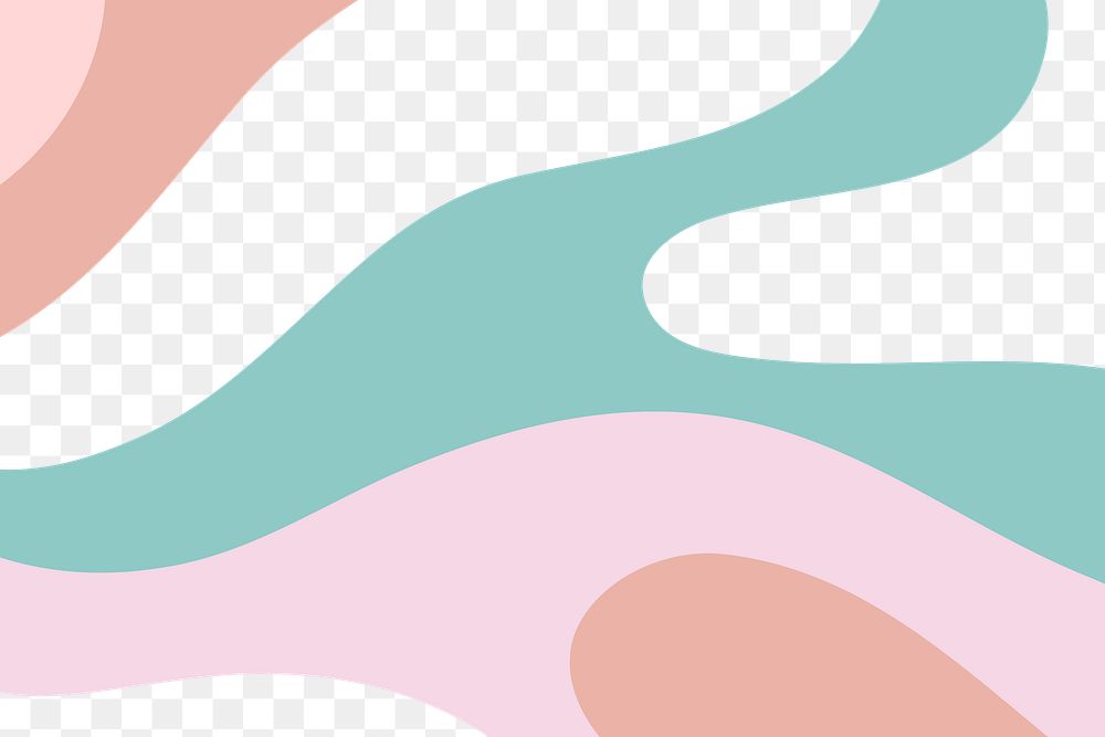 Pastel funky distorted png transparent background