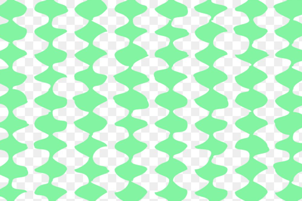 Green abstract png pattern, transparent background