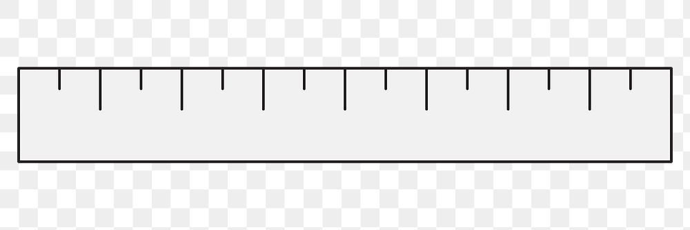 Png gray ruler scale illustration, transparent background