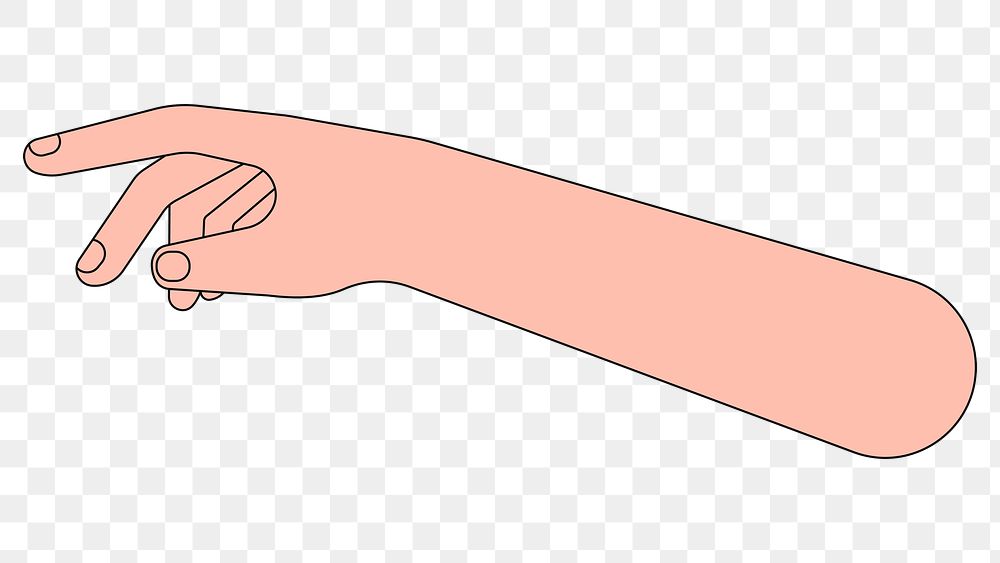 PNG Arm hand, body part flat illustration, transparent background