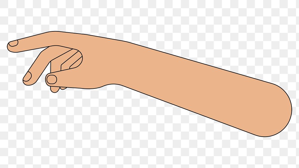 PNG Arm hand, body part flat illustration, transparent background