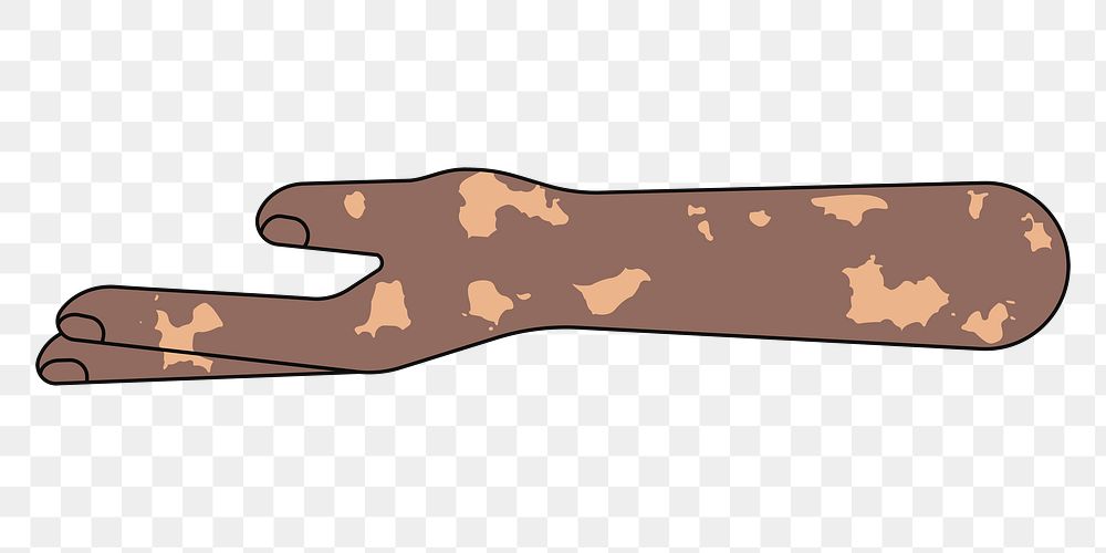 PNG Vitiligo helping hand gesture, flat illustration, transparent background