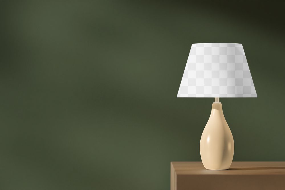 PNG Lamp shade mockup, transparent design