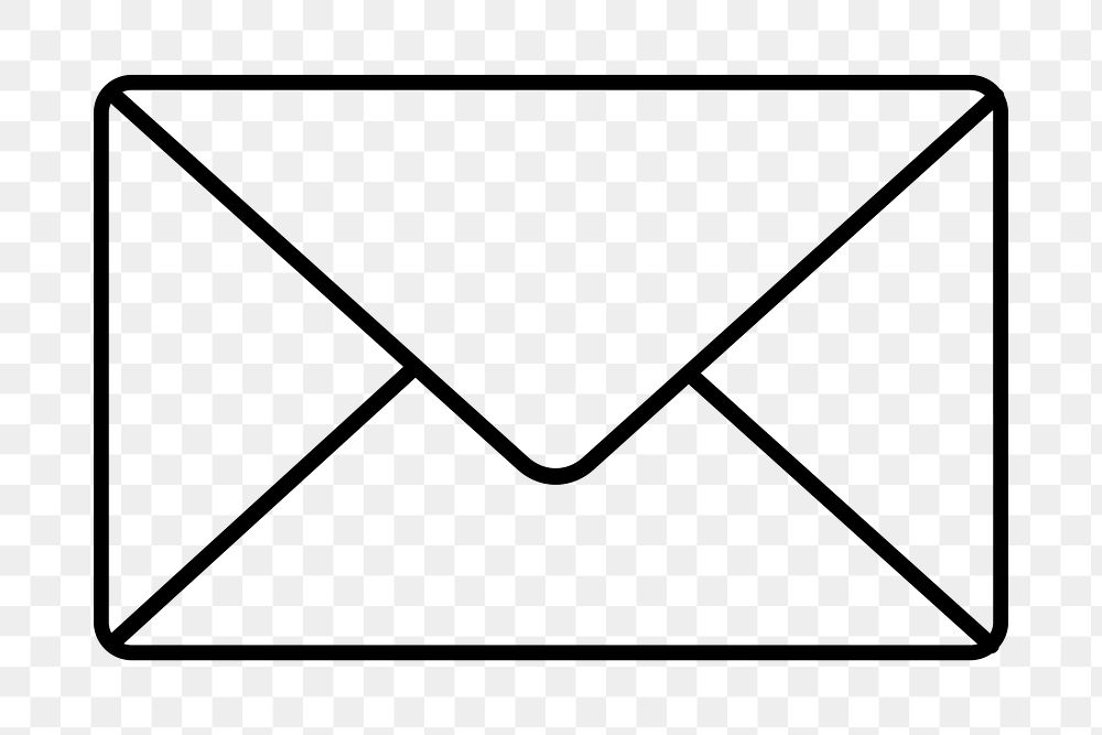 PNG Email icon, envelope letter illustration, transparent background