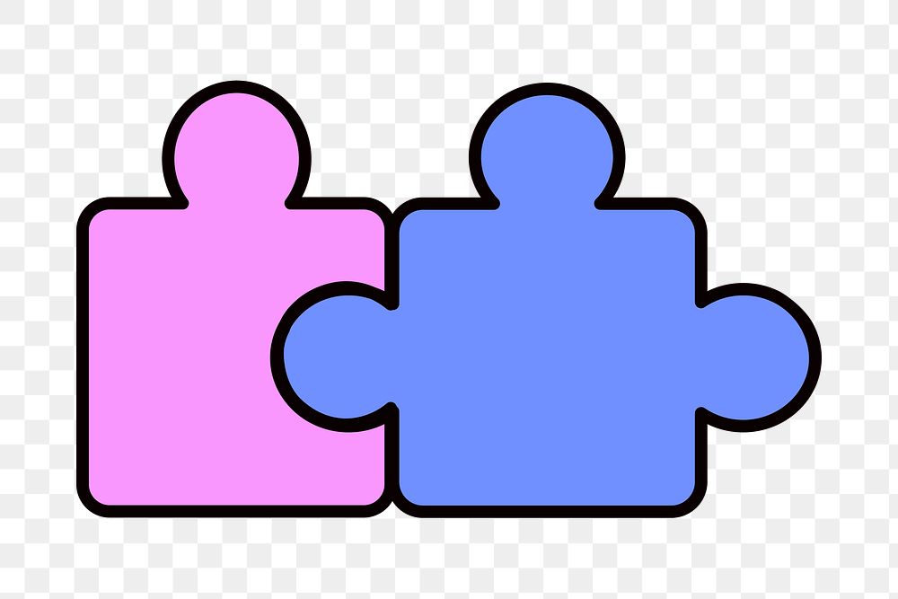 Puzzle pieces png, transparent background