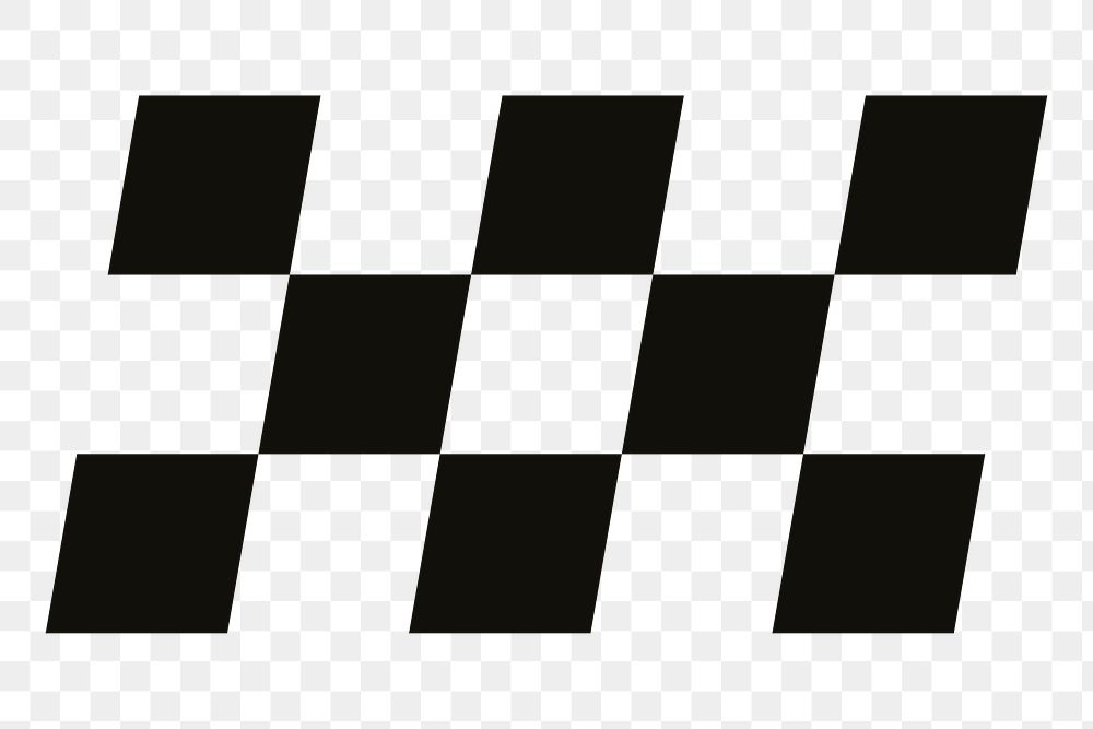 Checkered pattern shape png, transparent background