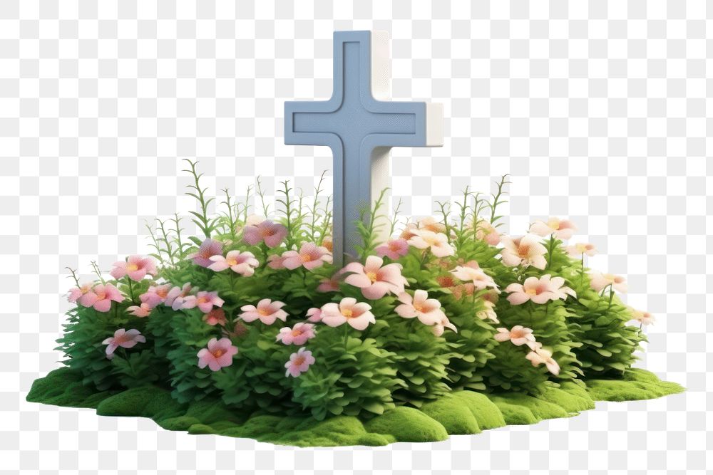 PNG Flower cross outdoors symbol. AI generated Image by rawpixel.