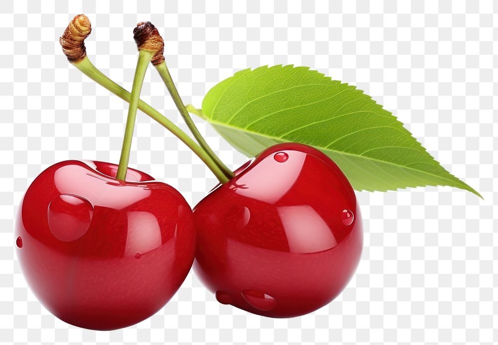 PNG Cherry fruit plant food. AI generated Image by rawpixel.