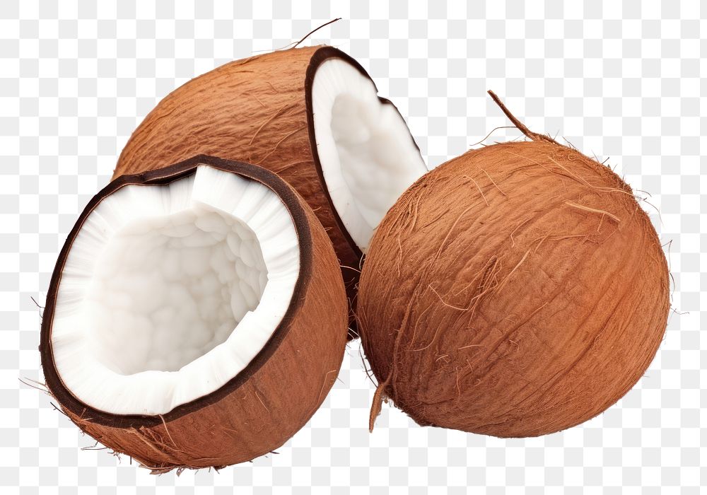 PNG Coconut food freshness produce. AI generated Image by rawpixel.