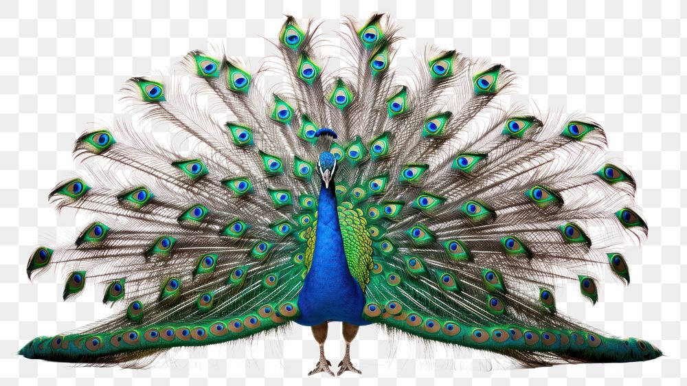 PNG Peacock animal bird spreading