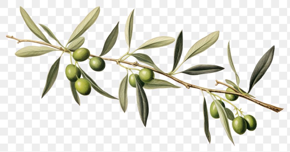 PNG Olive branch plant leaf tree. 