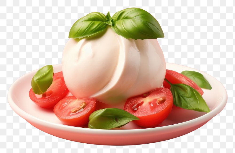 PNG Dessert cheese tomato basil. 