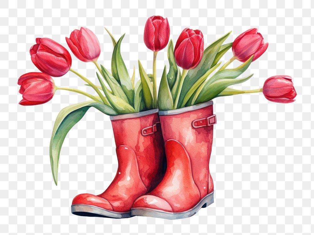 PNG Footwear flower tulip plant. 