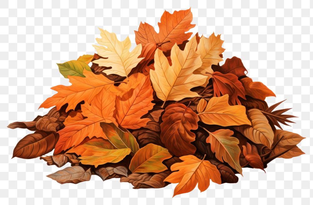 autumn leaves clipart transparent background