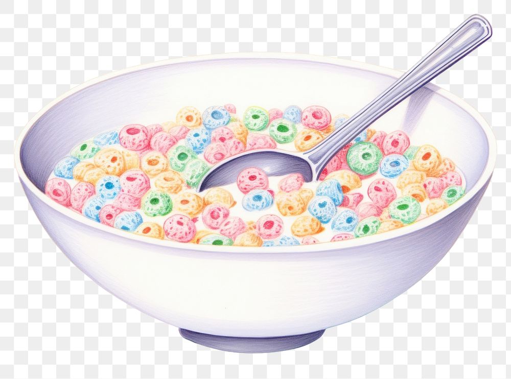 PNG Spoon bowl food cereal bowl. AI generated Image by rawpixel.