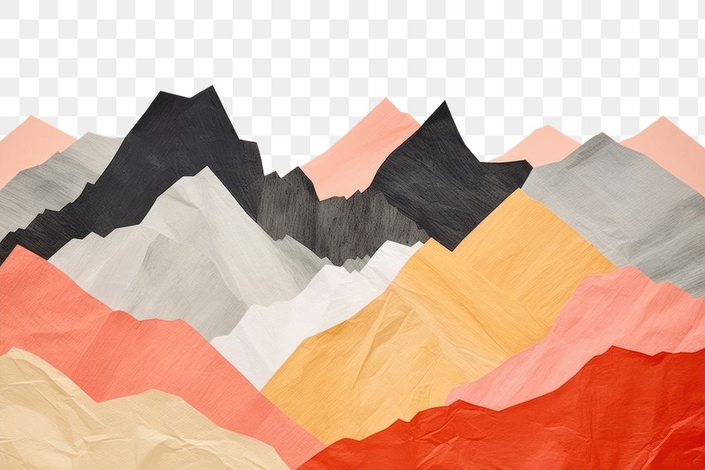 PNG Art abstract mountain painting. AI generated Image by rawpixel.