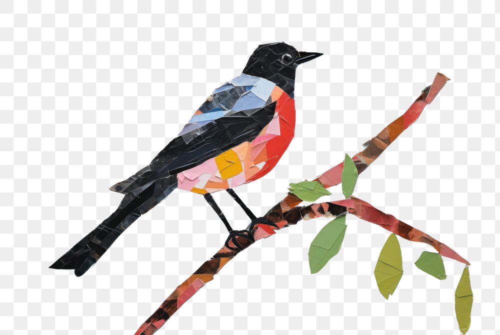 PNG Bird art painting animal. AI generated Image by rawpixel.