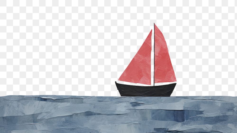 PNG Boat art watercraft sailboat. AI generated Image by rawpixel.