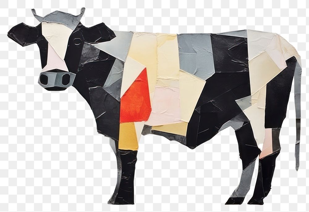 PNG Cow art livestock cattle. AI generated Image by rawpixel.