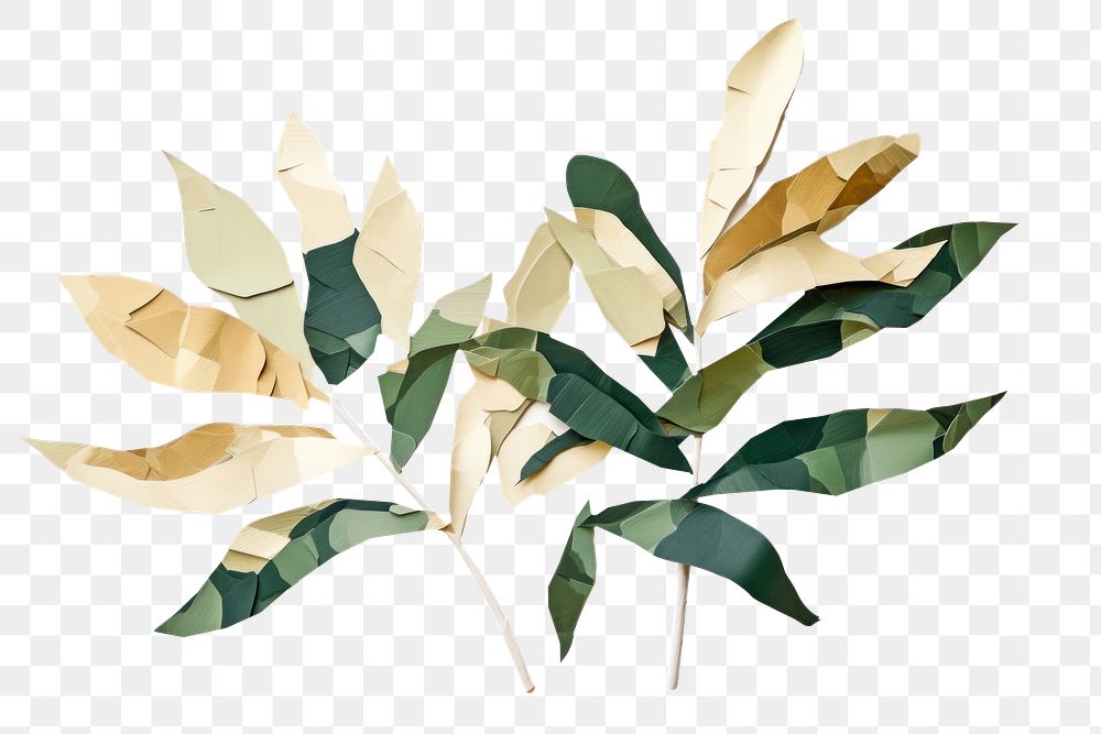 PNG Plant art origami paper. AI generated Image by rawpixel.