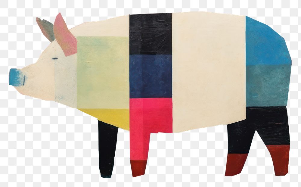 PNG Art pig painting animal. 