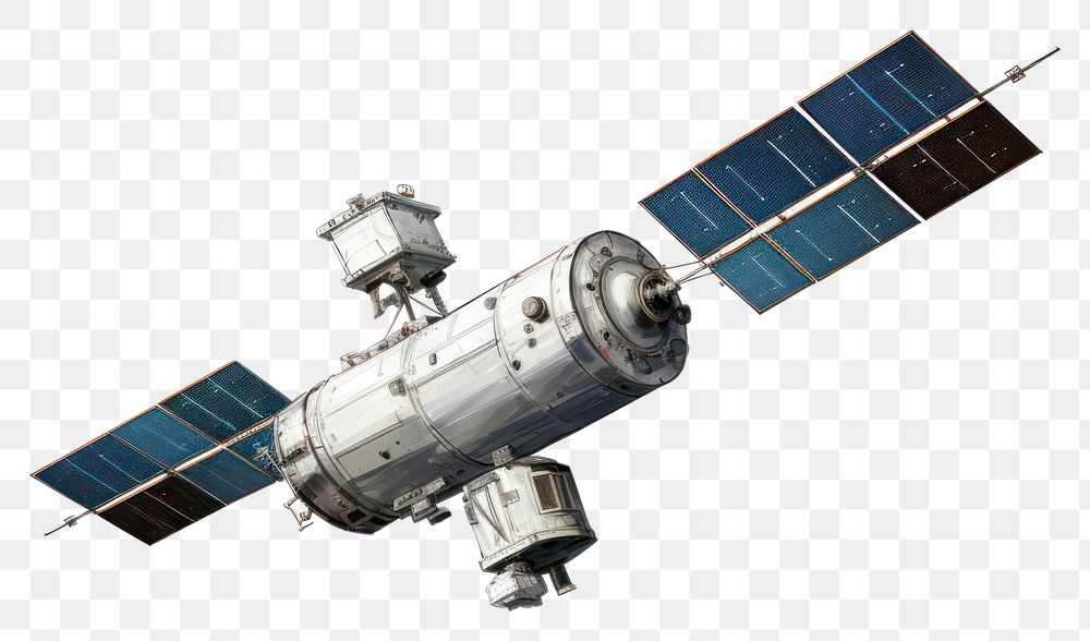 PNG Satellite space white background spacecraft. 