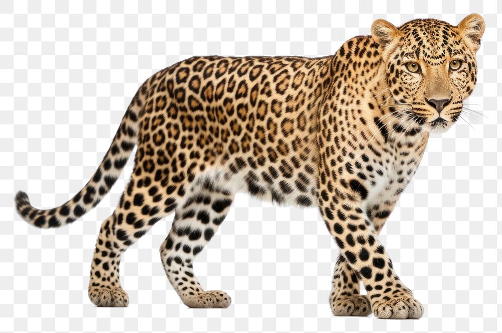 PNG Wildlife leopard animal mammal. AI generated Image by rawpixel.