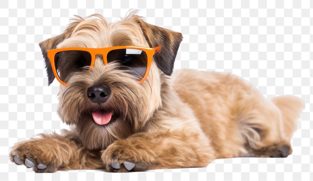 PNG Sunglasses terrier mammal animal. AI generated Image by rawpixel.