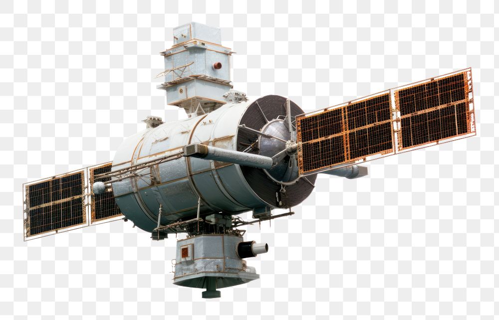 PNG Satellite space architecture technology. 